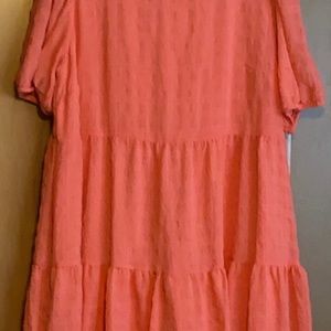 NWOT Rewind knee length dress in coral